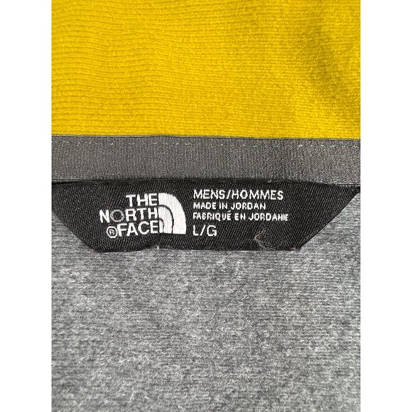 The North Face 1/4 Zip Pullover Mens L Gray & Yellow Outdoors Casual - Picture 3 of 12